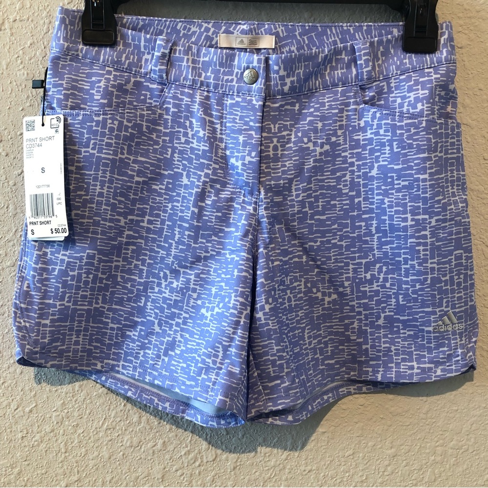 New with tags! Adidas purple and white golf shorts